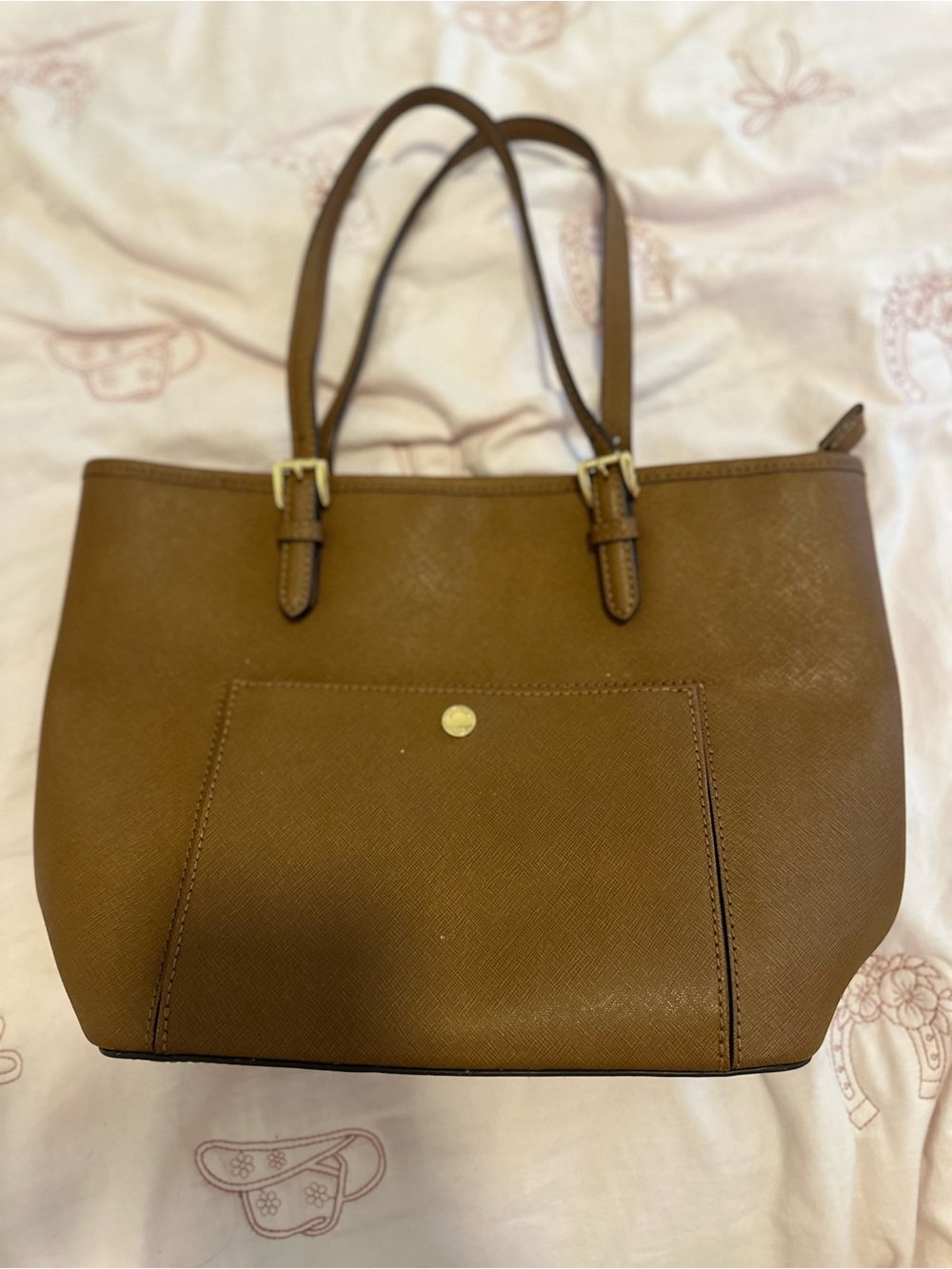 Michael Kors Cognac Saffiano Leather Tote
